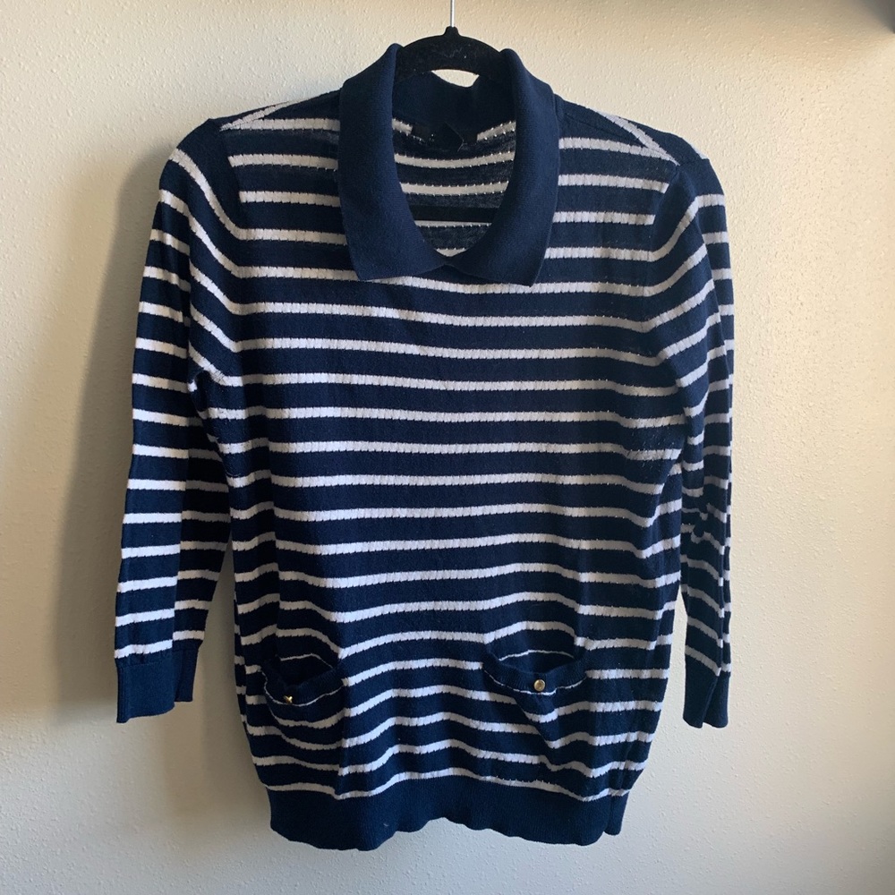 Blue striped blouse